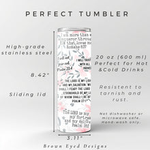 Load image into Gallery viewer, Floral Scripture Tumbler