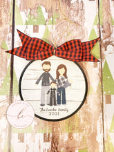 Load image into Gallery viewer, Farmhouse Stick Family Christmas Ornament