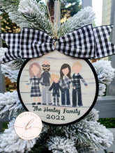 Load image into Gallery viewer, Farmhouse Stick Family Christmas Ornament