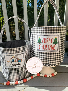 Personalized Christmas basket