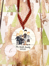 Load image into Gallery viewer, Stick Family Christmas Ornament
